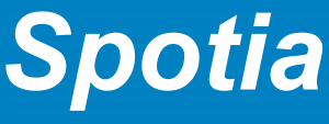 Spotia logo (blue background)