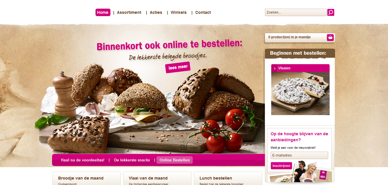 Bakery website