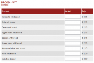 Bakery online reservations