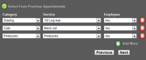 Beauty salon appointment