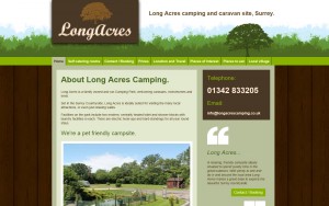Camping website design