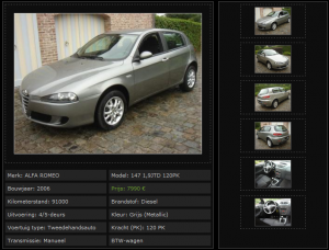 Car listing